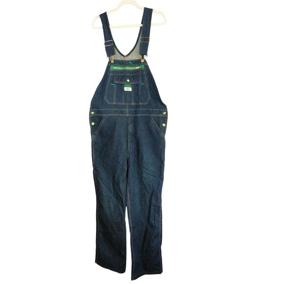 Liberty Bib Overalls Mens 36x32 Blue Work Carpenter Denim New - Picture 1 of 7